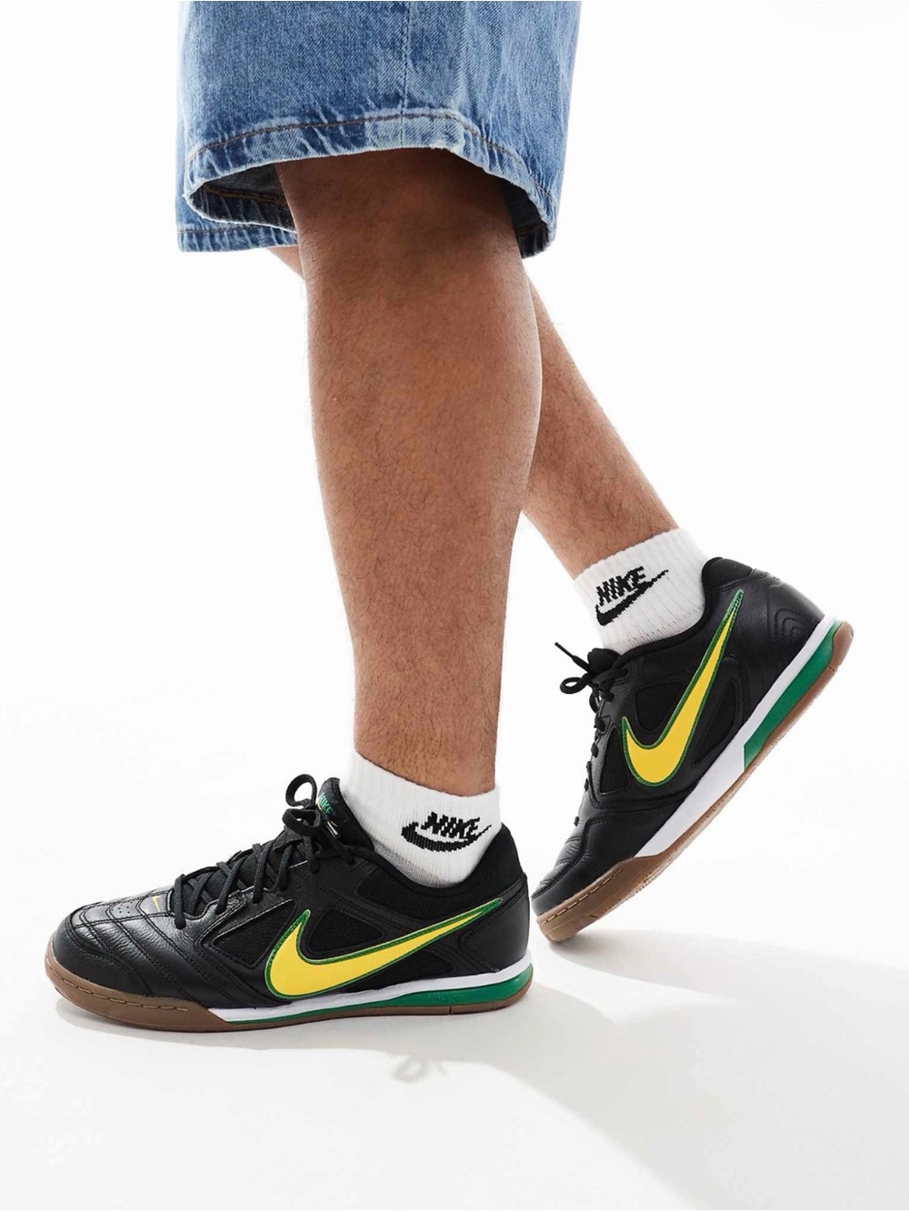 Nike Gato Black/Yellow Men's Shoe, US 9.5